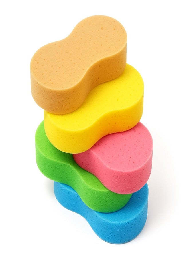 smrtcol 5 Pack Large Car Wash Sponges Non-Scratch Sponges for Auto, Truck, RV, Boat Cleaning Thick Foam for Kitchen, Bathroom, Household (Large) - Image 1